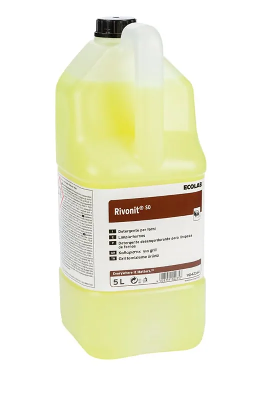 Rivonit So Desengrasante Enérgico para Parrillas, Hornos y Planchas 5000 ml - 1 unidad