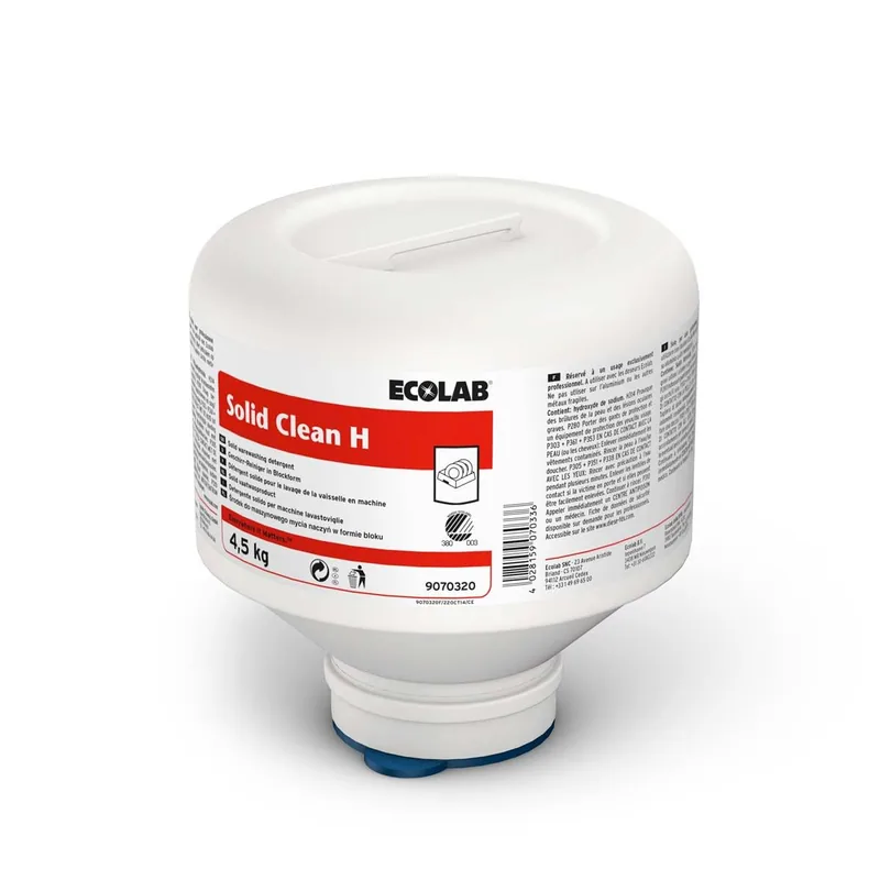 Solid Clean H Detergente Sólido Eco para Lavado Mecánico de Vajilla - 1 unidad