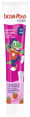 Licor del Polo Junior +6 Años Pasta de Dientes Anticaries con Flúor 75 ml (pack de 12)
