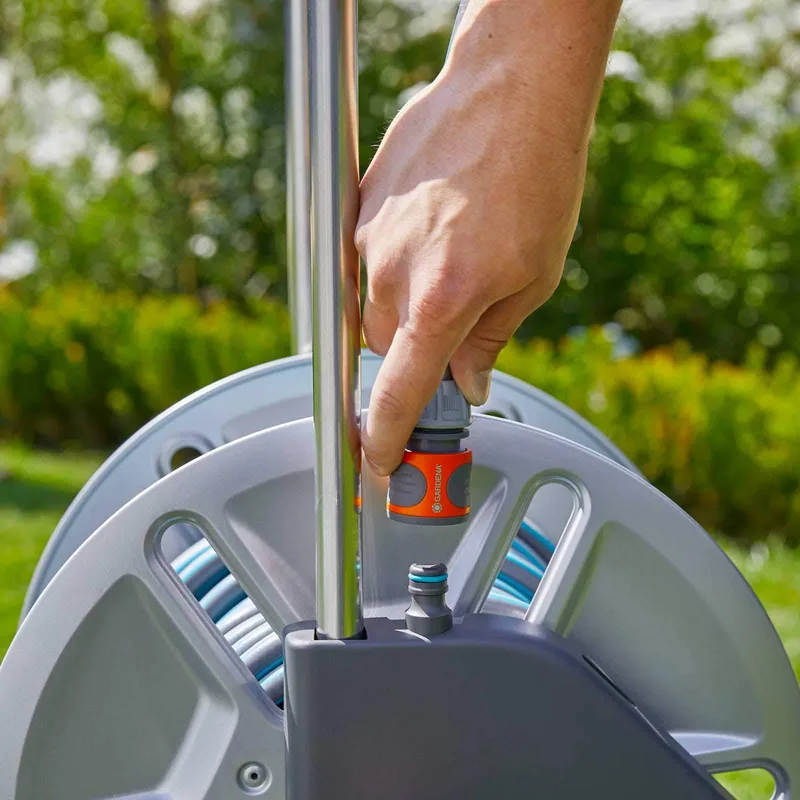Gardena Carro metal con manguera de 15 mm y 25 metros - 1 unidad