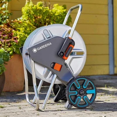 Gardena Carro metal con manguera de 15 mm y 25 metros - 1 unidad – foto 7