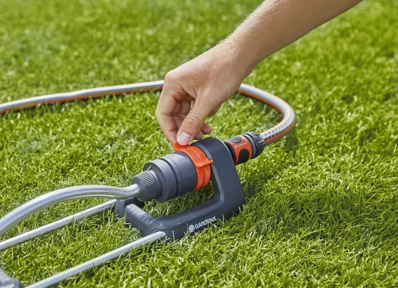 Gardena Aspersor oscilante Aqua S radio 7-17 m 18700-20 - 1 unidad