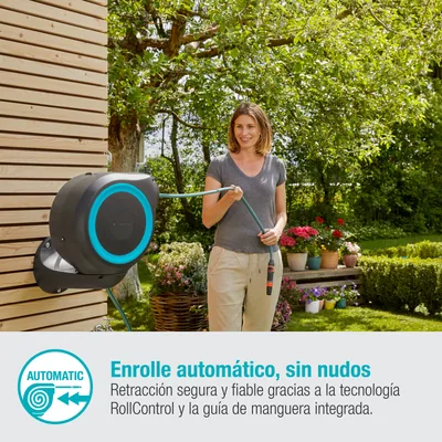 Gardena Carrete de manguera Rollup S 15 m 18600-20 talla 15m - 1 unidad – foto 2