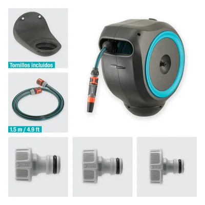 Gardena Carrete de manguera Rollup S 15 m 18600-20 talla 15m - 1 unidad – foto 7