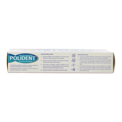 Polident Acción Desinfectante con Oxígeno Activo, 30 tabletas - pack de 8 unidades – foto 5