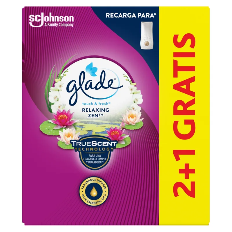 Glade BY brise ambientador un toque relax zen recambio - pack de 2 unidades
