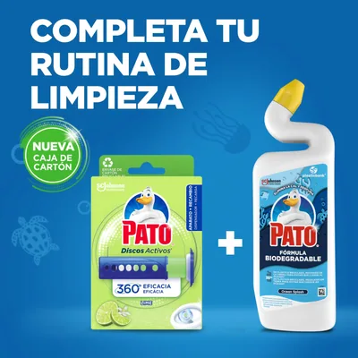 DUCK Pato discos activos WC lima 12 discos 36 ml - pack de 5 unidades – foto 4