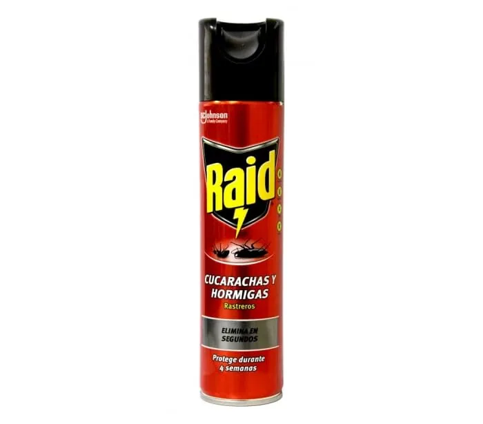 Raid Insecticida contra Cucarachas, Hormigas y Chinches 400 ml - pack de 4 unidades