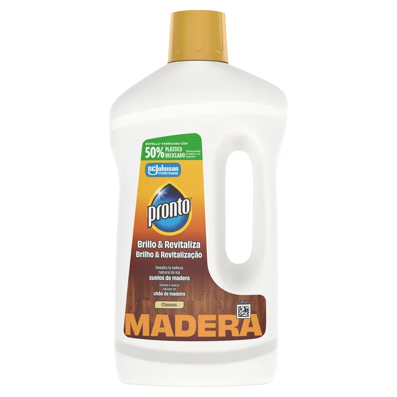 Pronto Limpiador Jabonoso para Suelos y Muebles de Madera 750 ml - pack de 12 unidades