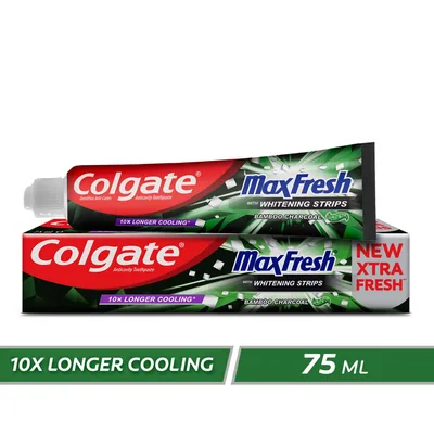 Colgate Max Fresh Charcoal con tiras blanqueadoras 100 ml - pack de 12 unidades – foto 8