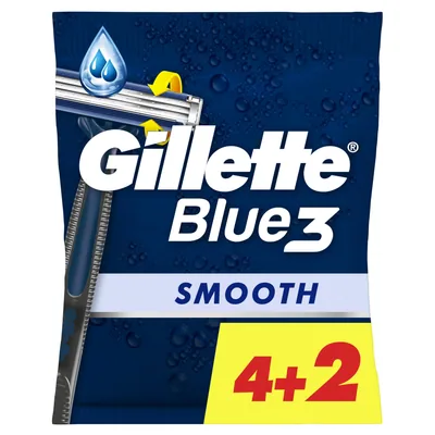 Gillette Blue3 Smooth maquinillas de afeitar desechables hombre (pack de 6)