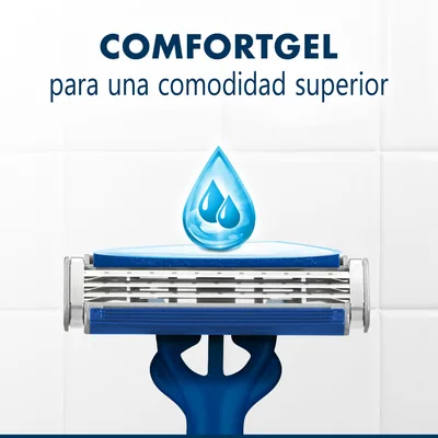 Gillette Blue3 Smooth maquinillas de afeitar desechables hombre - pack de 6 unidades – foto 6