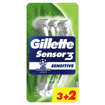 Gillette Sensor3 Sensitive maquinillas de afeitar hombre 5 maquinillas (pack de 6)