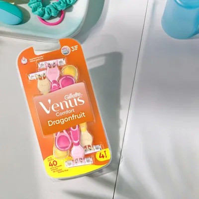 Gillette 3 Dragonfruit maquinillas de afeitar desechables 3 maquinillas - pack de 8 unidades – foto 4