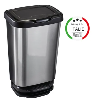 M home by Mazzei Mondex Cubo con Pedal Jive Gris 39x29x63.5 cm - 1 unidad – foto 4