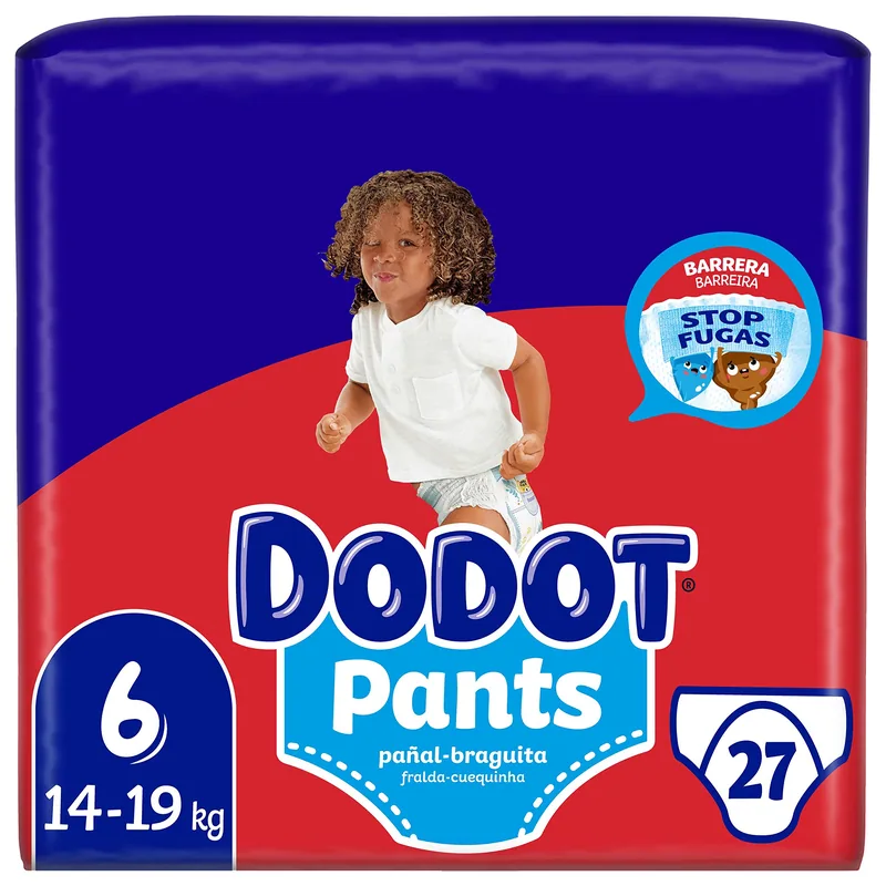 Dodot Pants Mainline talla 6 27 pañales - pack de 3 unidades