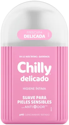 Chilly Delicado, Gel de Higiene Íntima, Fórmula Suave, 250ml (pack de 3)