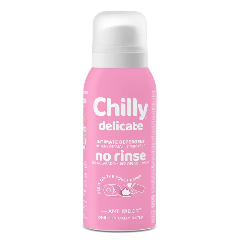 Chilly Espuma de higiene íntima sin aclarado Delicado - pack de 3 unidades