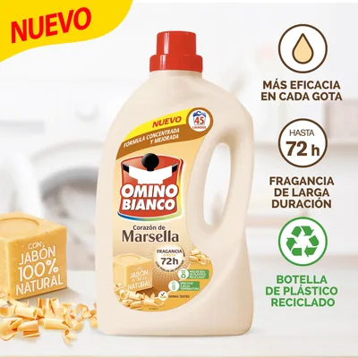 Omino Bianco Detergente líquido Marsella Pack ahorro 105 lavados 4200 ml - pack de 3 unidades – foto 1