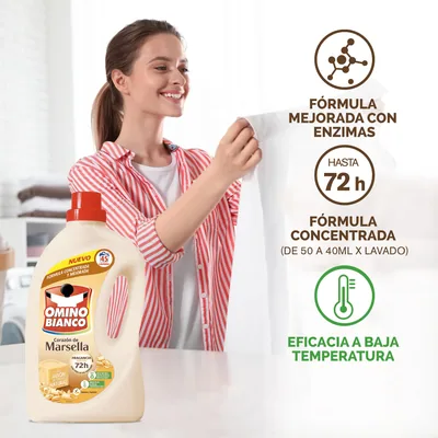 Omino Bianco Detergente líquido Marsella Pack ahorro 105 lavados 4200 ml - pack de 3 unidades – foto 2