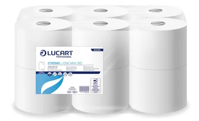 Lucart Rollo Higiénico Industrial Strong L-One Mini, 12 rollos