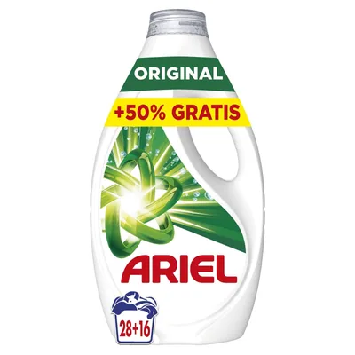 Ariel detergente líquido regular 28+16 dosis (pack de 4)