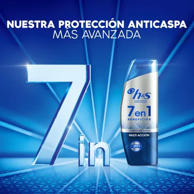 Head & Shoulders H&s 7 en 1 Champú anticaspa Multi Acción 500 ml - pack de 3 unidades – foto 3