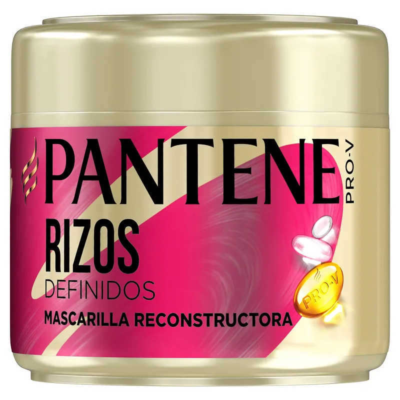 Pantene Pro-V Rizos Definidos Mascarilla Capilar de Keratina 300 ml - pack de 3 unidades