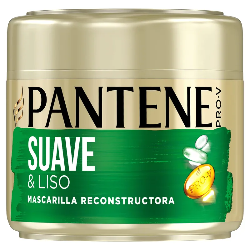 Pantene Pro-V Suave & Liso Mascarilla Capilar de Keratina 300 ml - pack de 3 unidades
