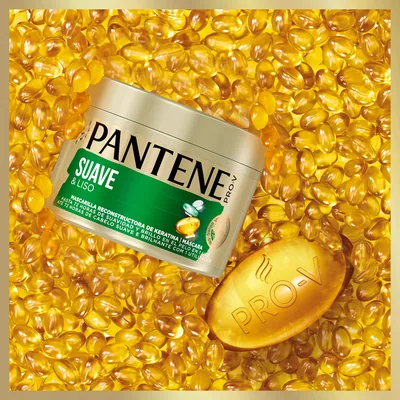 Pantene Pro-V Suave & Liso Mascarilla Capilar de Keratina 300 ml - pack de 3 unidades – foto 2