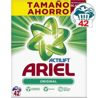 Ariel detergente en polvo Actilift 42 lavados (pack de 4)