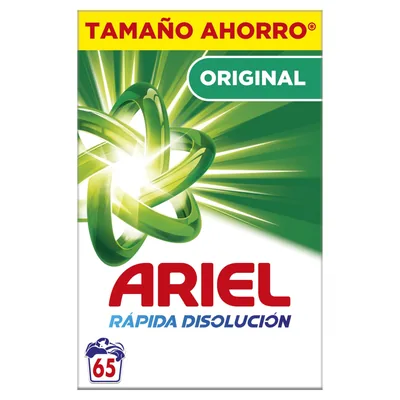 Ariel Original detergente en polvo para lavadora 4,225 kg 65 lavados