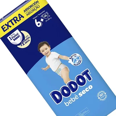 Dodot Bebé Seco Extra talla 6 48 pañales - pack de 2 unidades – foto 2