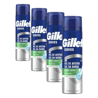 Gillette Series gel de afeitar calmante con aloe vera 200 ml (pack de 6)