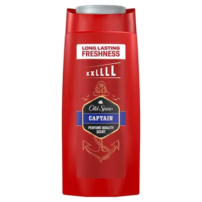 Old Spice Captain Gel de ducha y champú para hombre 675 ml (pack de 2)