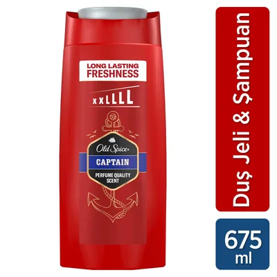 Old Spice Captain Gel de ducha y champú para hombre 675 ml - pack de 2 unidades – foto 8