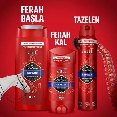 Old Spice Captain Gel de ducha y champú para hombre 675 ml - pack de 2 unidades – foto 6