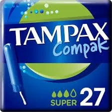 Tampax Tampones Súper con Aplicador, 27 tampones (pack de 8)