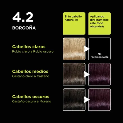 Llongueras Color Advance Tinte Pelo Mujer Tono 4.2 Borgoña 146,5 ml - pack de 3 unidades – foto 3