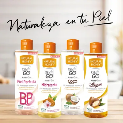 Natural Honey Oil & Go Aceite de Ducha Hidratante 250 ml - pack de 6 unidades – foto 2
