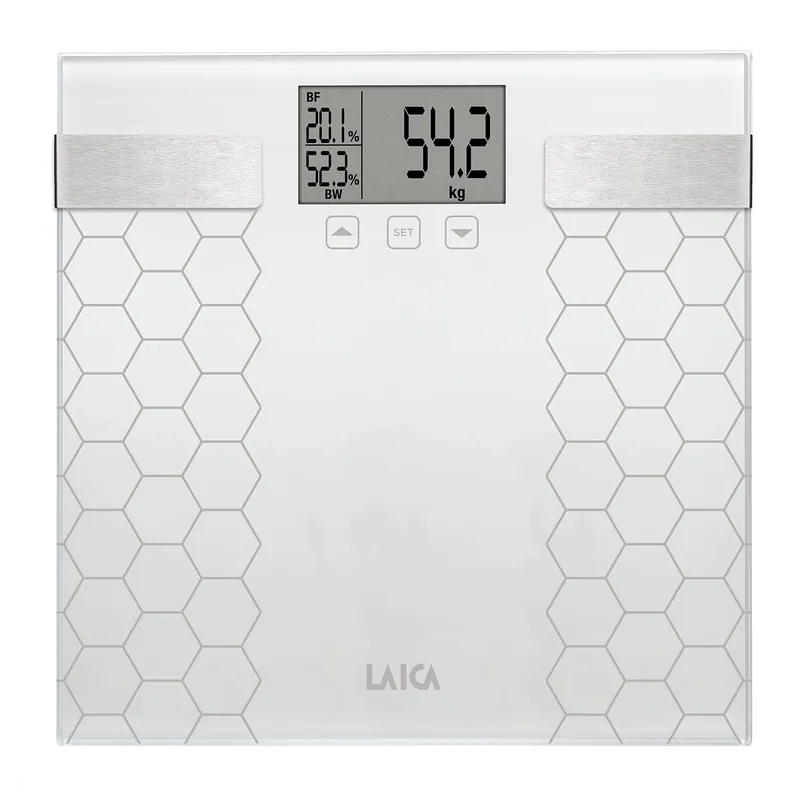 Laica Báscula de Baño Electrónica PS5014 Analizadora de Composición Corporal - 1 unidad
