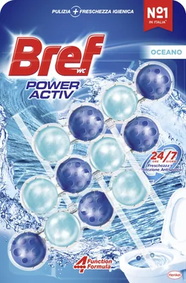 Bref Power Activ Ocean cesta WC (pack de 9)