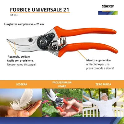 Stocker Tijera universal de jardín 21. longitud: 21cm - 1 unidad – foto 8