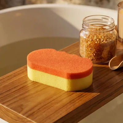 Actibel esponja de baño spa doble acción suave bolsa - pack de 12 unidades – foto 1