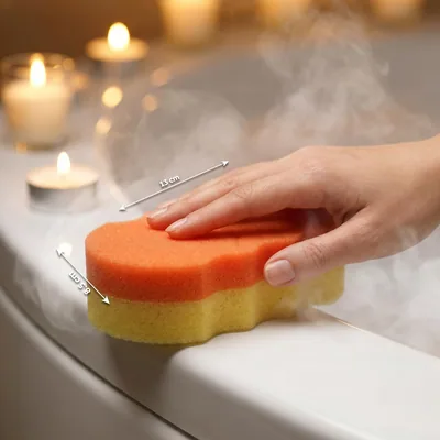 Actibel esponja de baño spa doble acción suave bolsa - pack de 12 unidades – foto 2