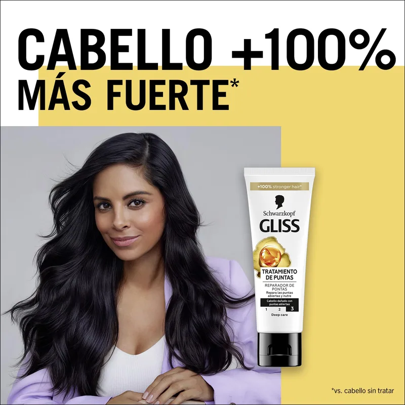 Gliss Oil Nutritive Tratamiento reparador de puntas 50 ml - pack de 2 unidades