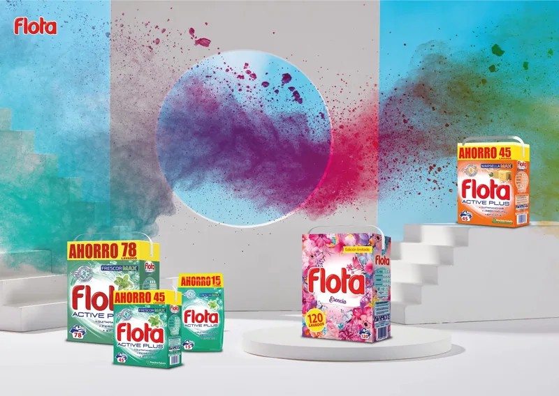 Flota Marsella Max 45 lavados detergente en polvo - pack de 3 unidades