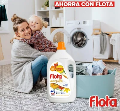 Flota Detergente Líquido Quitamanchas incluso en Agua Fría para Lavadora 100 4950 ml - pack de 2 unidades – foto 1