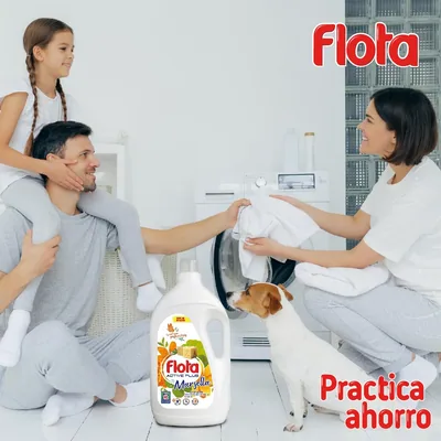 Flota Detergente Líquido Quitamanchas incluso en Agua Fría para Lavadora 100 4950 ml - pack de 2 unidades – foto 3