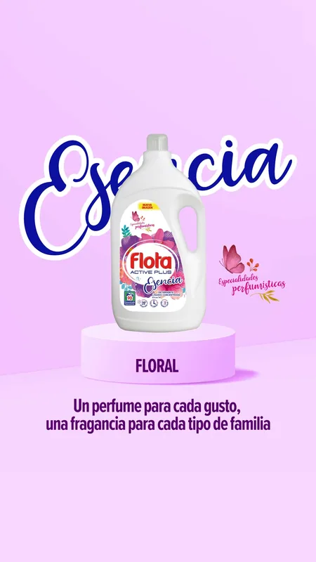Flota Detergente Líquido Quitamanchas incluso en Agua Fría para Lavadora 100 4950 ml - pack de 2 unidades